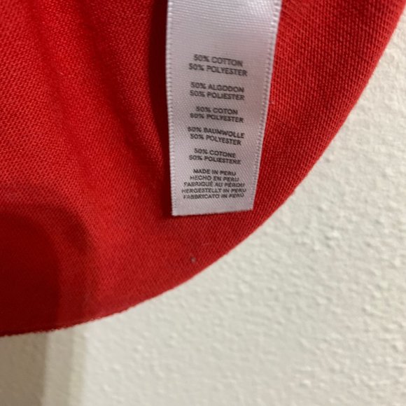 (T146) Alternative Women's V-Neck T-Shirt Red Sz Small, Cap Sleeve - Picture 7 of 7